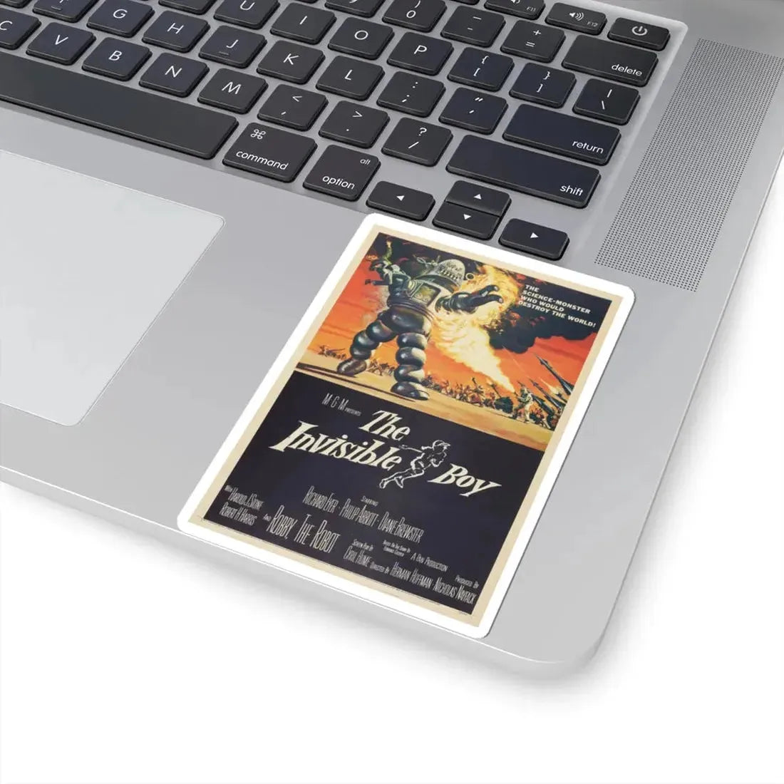 THE INVISIBLE BOY 1957 Movie Poster - STICKER Vinyl Kiss-Cut Decal - The Sticker Space