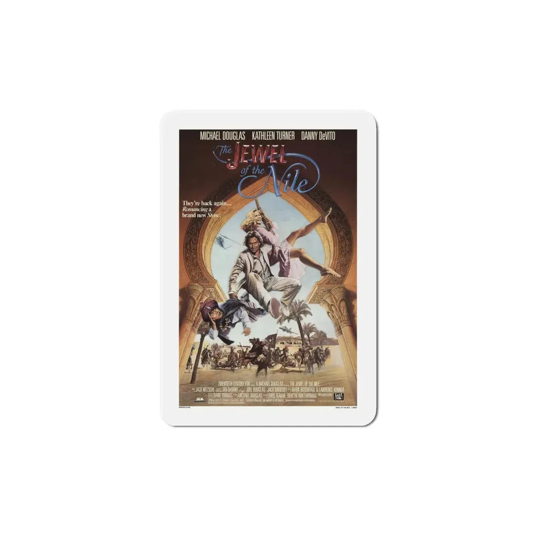 The Jewel of the Nile 1985 Movie Poster Refrigerator Magnet 6 Inch - The Sticker Space