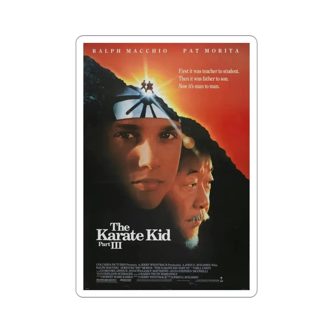 The Karate Kid Part III 1989 Movie Poster STICKER Vinyl Die-Cut Decal 5 Inch - The Sticker Space