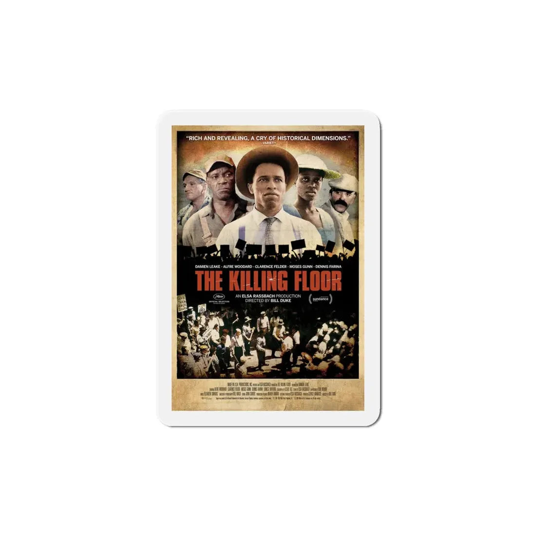 The Killing Floor 1984 Movie Poster Refrigerator Magnet 6 Inch - The Sticker Space