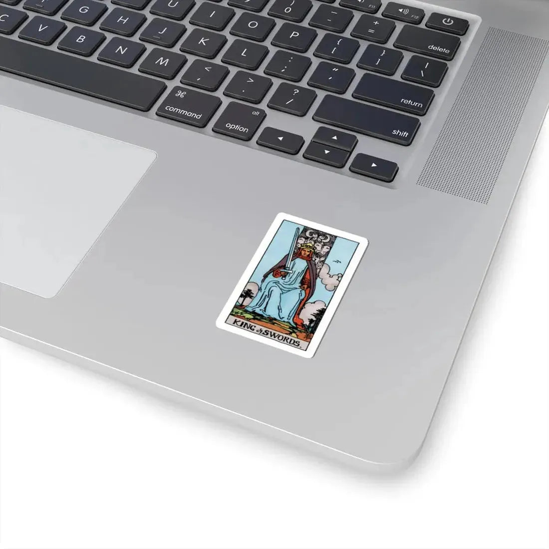 The King of Swords (Tarot Card) STICKER Vinyl Kiss-Cut Decal - The Sticker Space