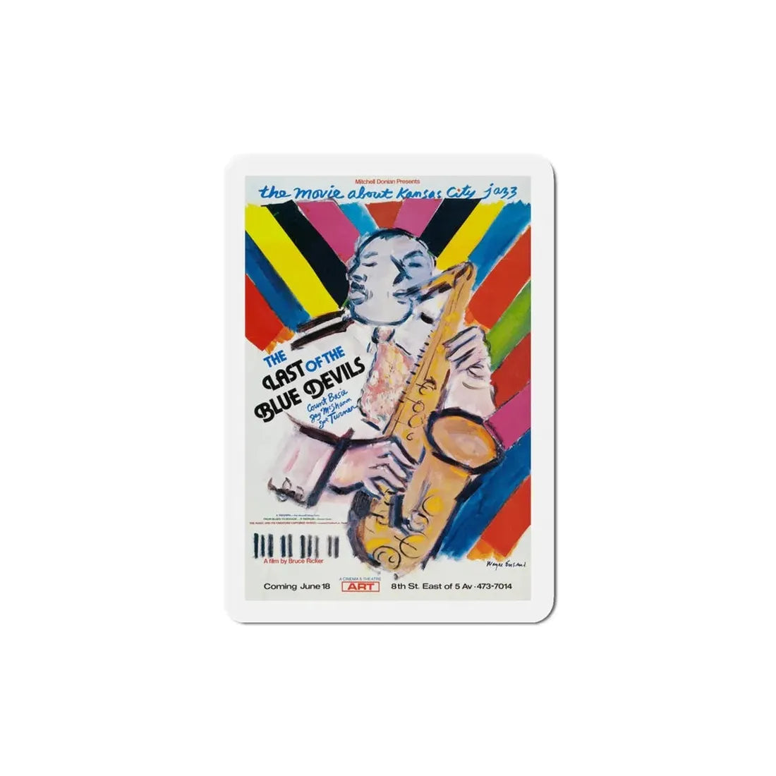 The Last of the Blue Devils 1980 Movie Poster Refrigerator Magnet 4 Inch - The Sticker Space