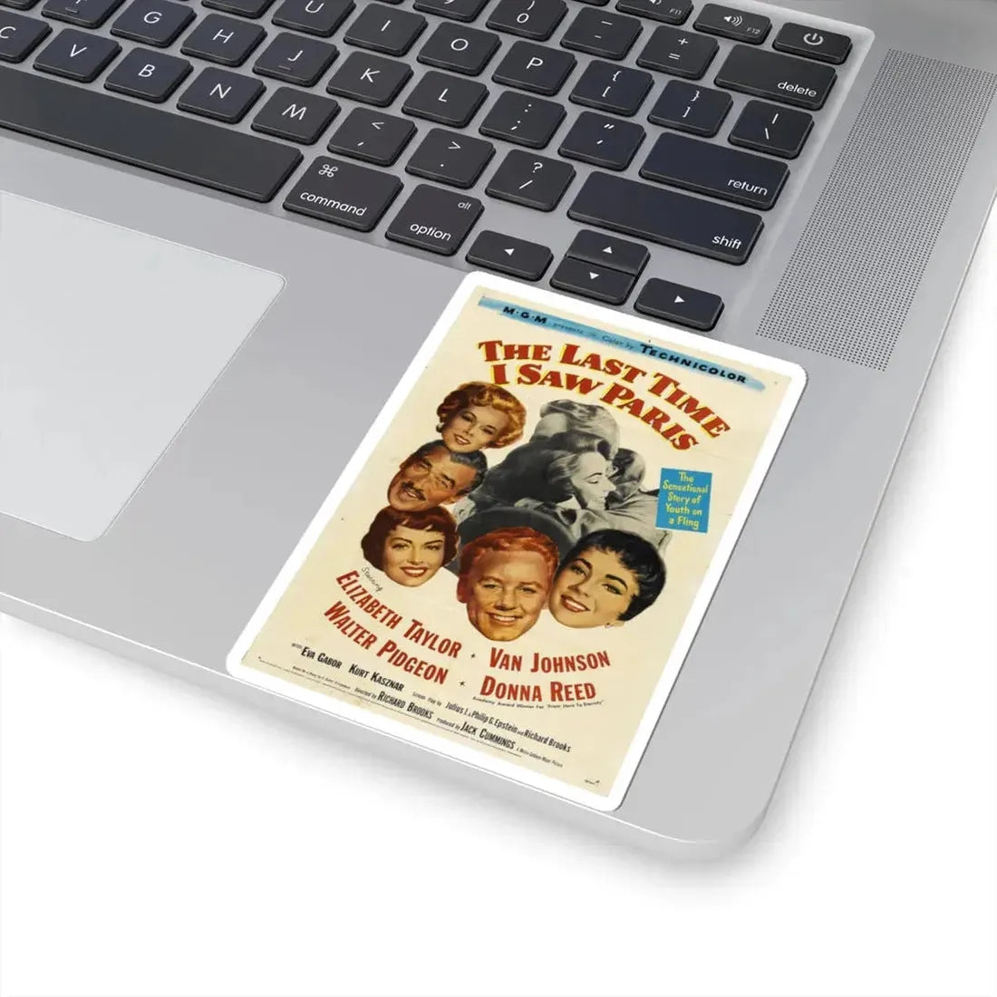 The Last Time I Saw Paris 1954 Movie Poster - STICKER Vinyl Kiss-Cut Decal - The Sticker Space