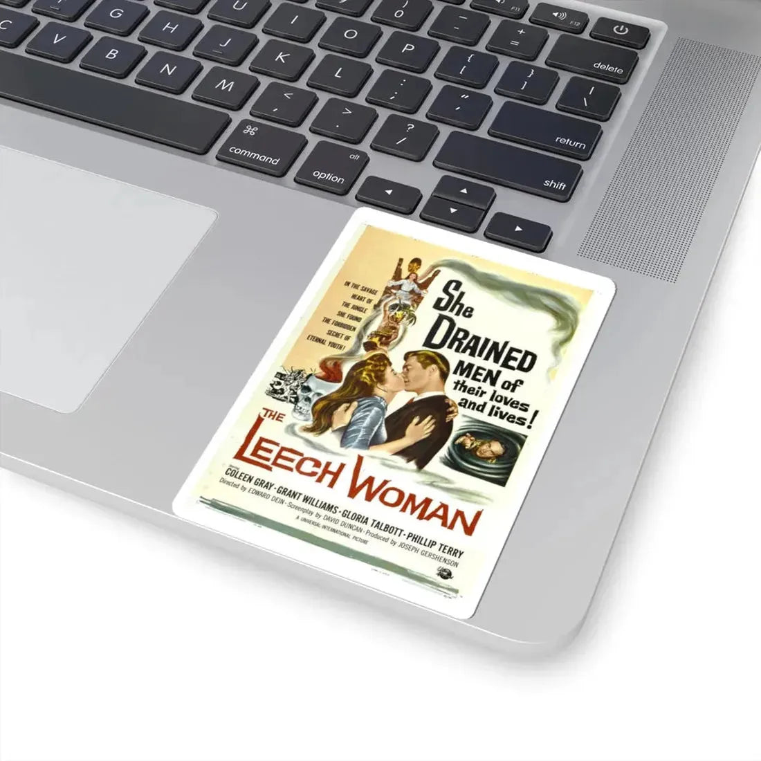 THE LEECH WOMAN 1960 Movie Poster - STICKER Vinyl Kiss-Cut Decal - The Sticker Space