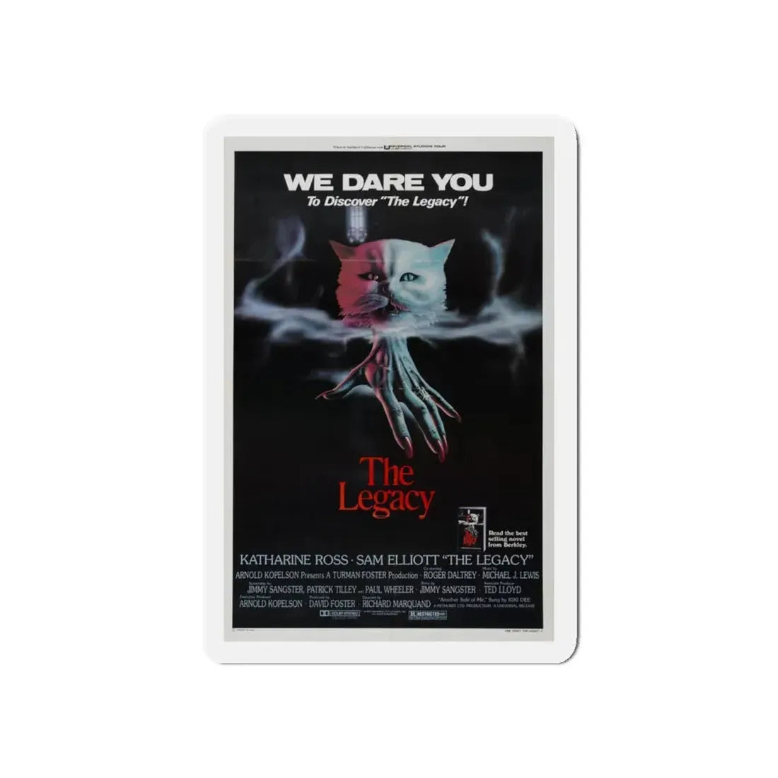 THE LEGACY 1978 Movie Poster - Refrigerator Magnet 5 Inch Die-Cut - The Sticker Space