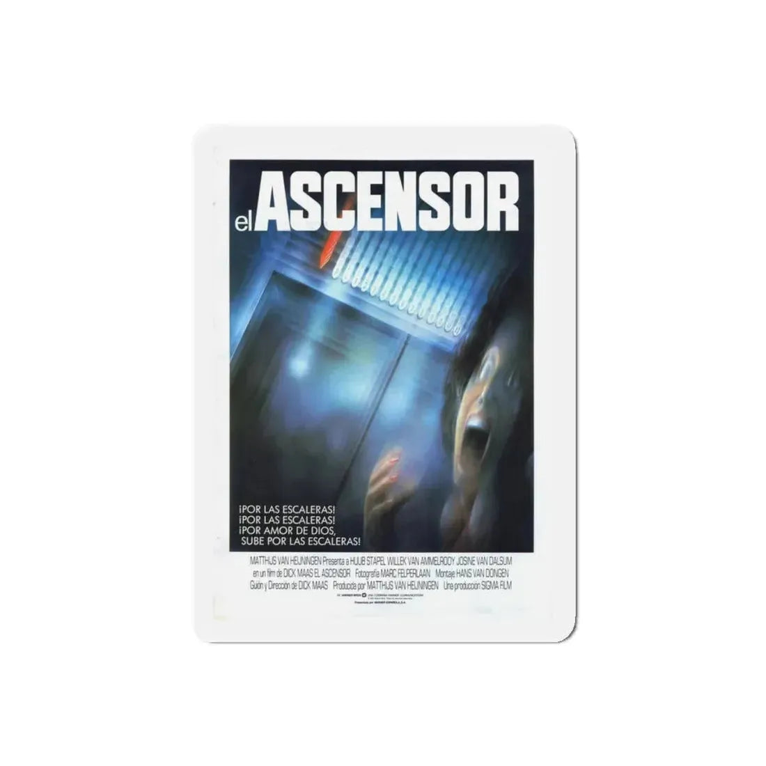 THE LIFT (SPANISH) 1983 Movie Poster - Refrigerator Magnet 5 Inch Die-Cut - The Sticker Space