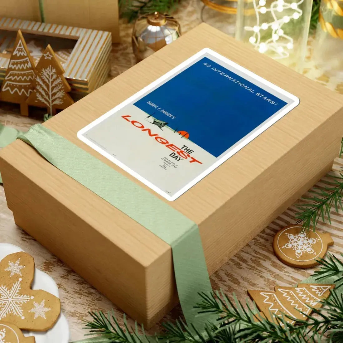 The Longest Day 1962 Movie Poster - STICKER Vinyl Kiss-Cut Decal - The Sticker Space