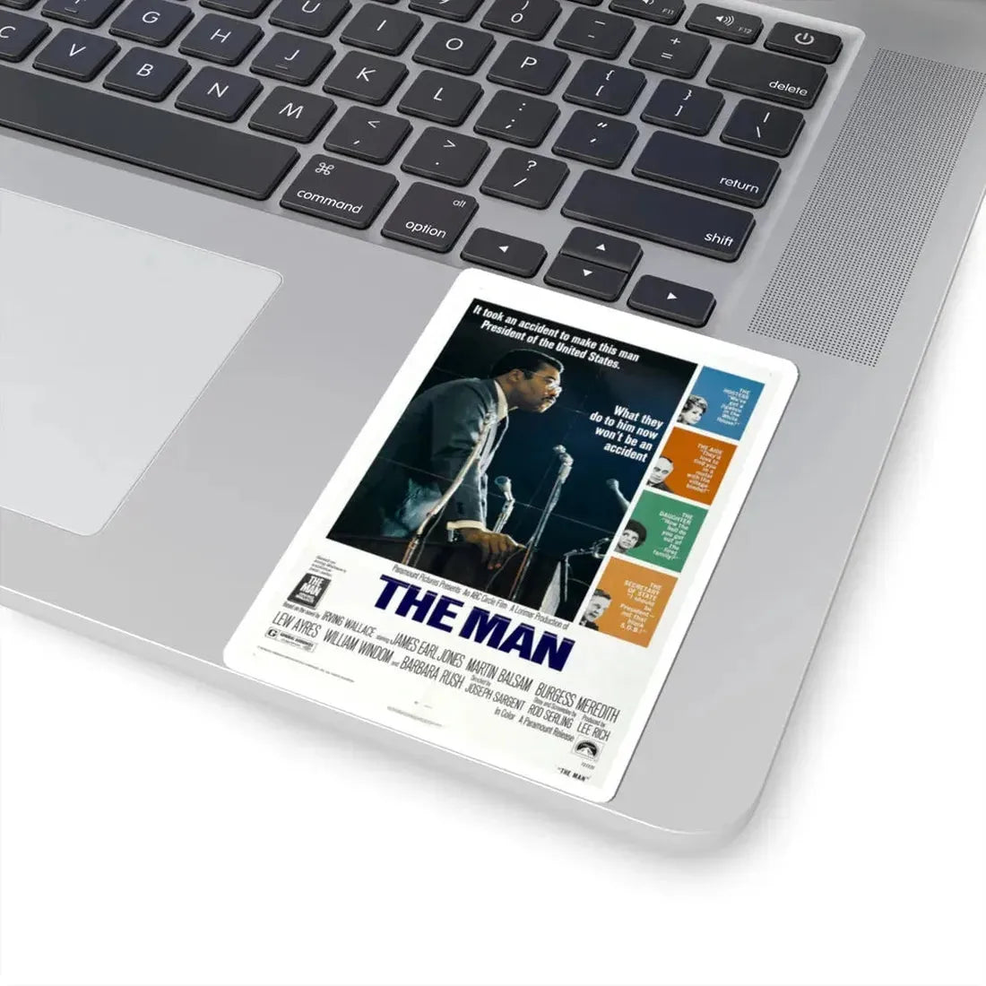 The Man 1972 Movie Poster - STICKER Vinyl Kiss-Cut Decal - The Sticker Space