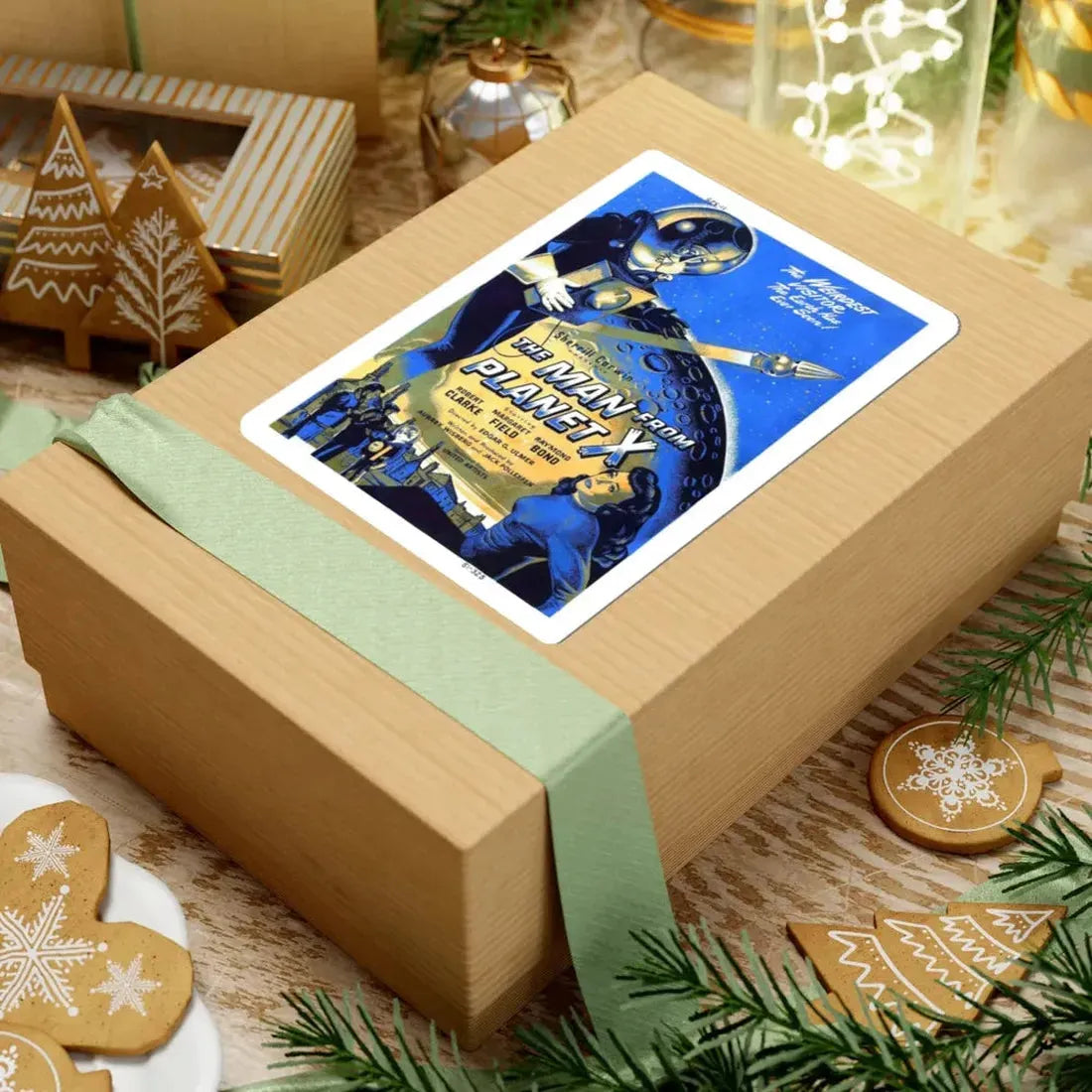 THE MAN FROM PLANET X (2) 1951 Movie Poster - STICKER Vinyl Kiss-Cut Decal - The Sticker Space