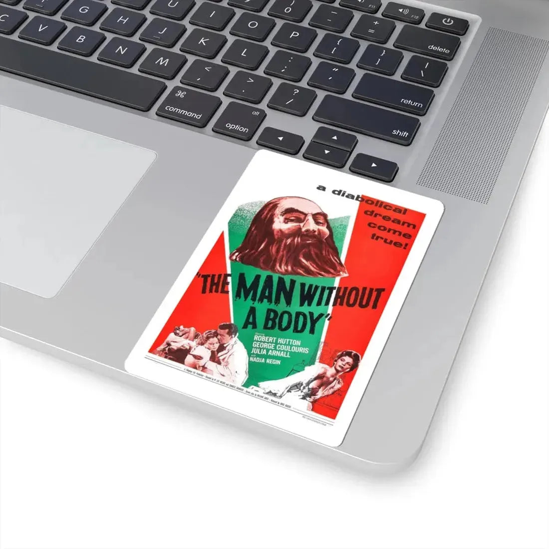THE MAN WITHOUT A BODY 1957 Movie Poster - STICKER Vinyl Kiss-Cut Decal - The Sticker Space