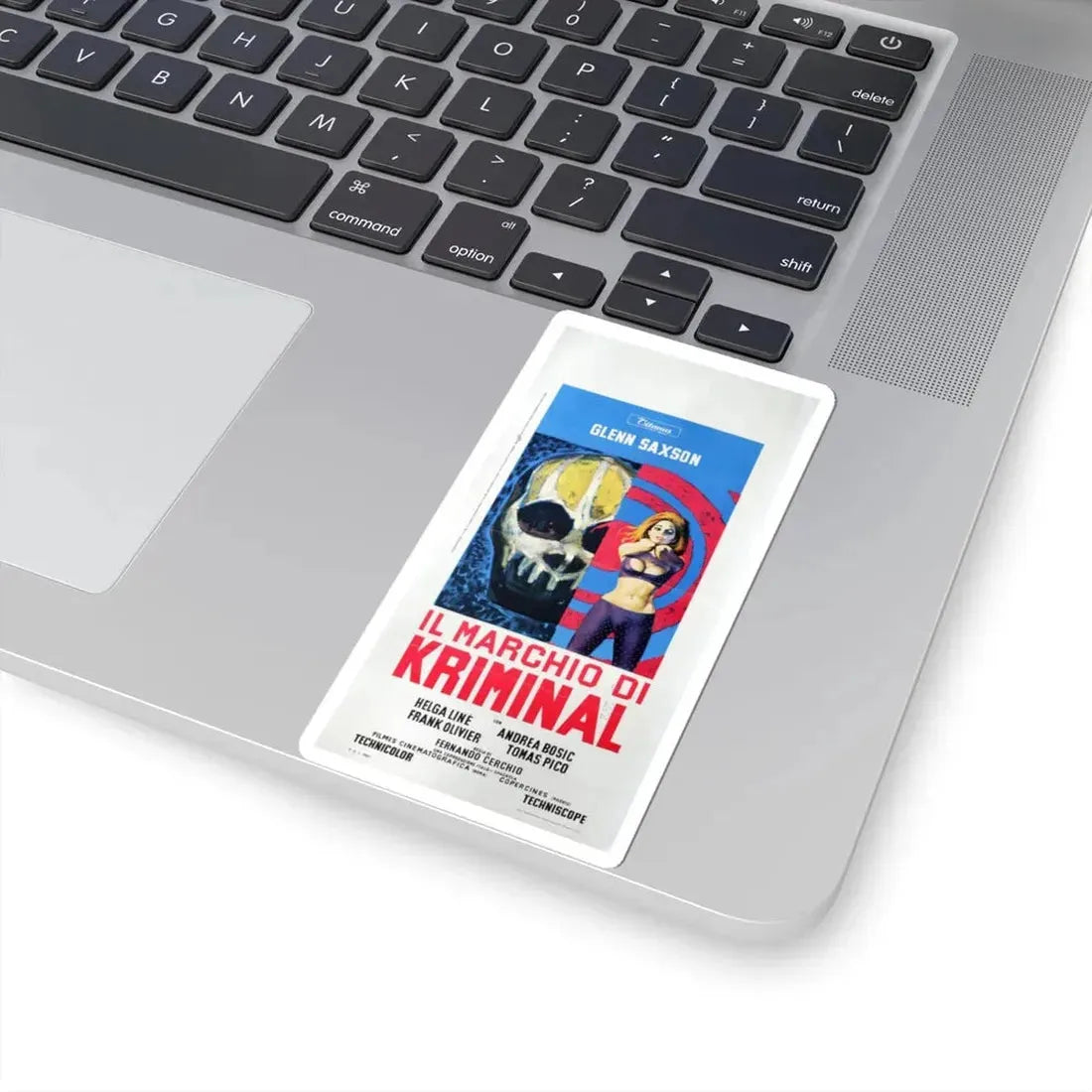 THE MARK OF KRIMINAL (ITALIAN) 1968 Movie Poster - STICKER Vinyl Kiss-Cut Decal - The Sticker Space