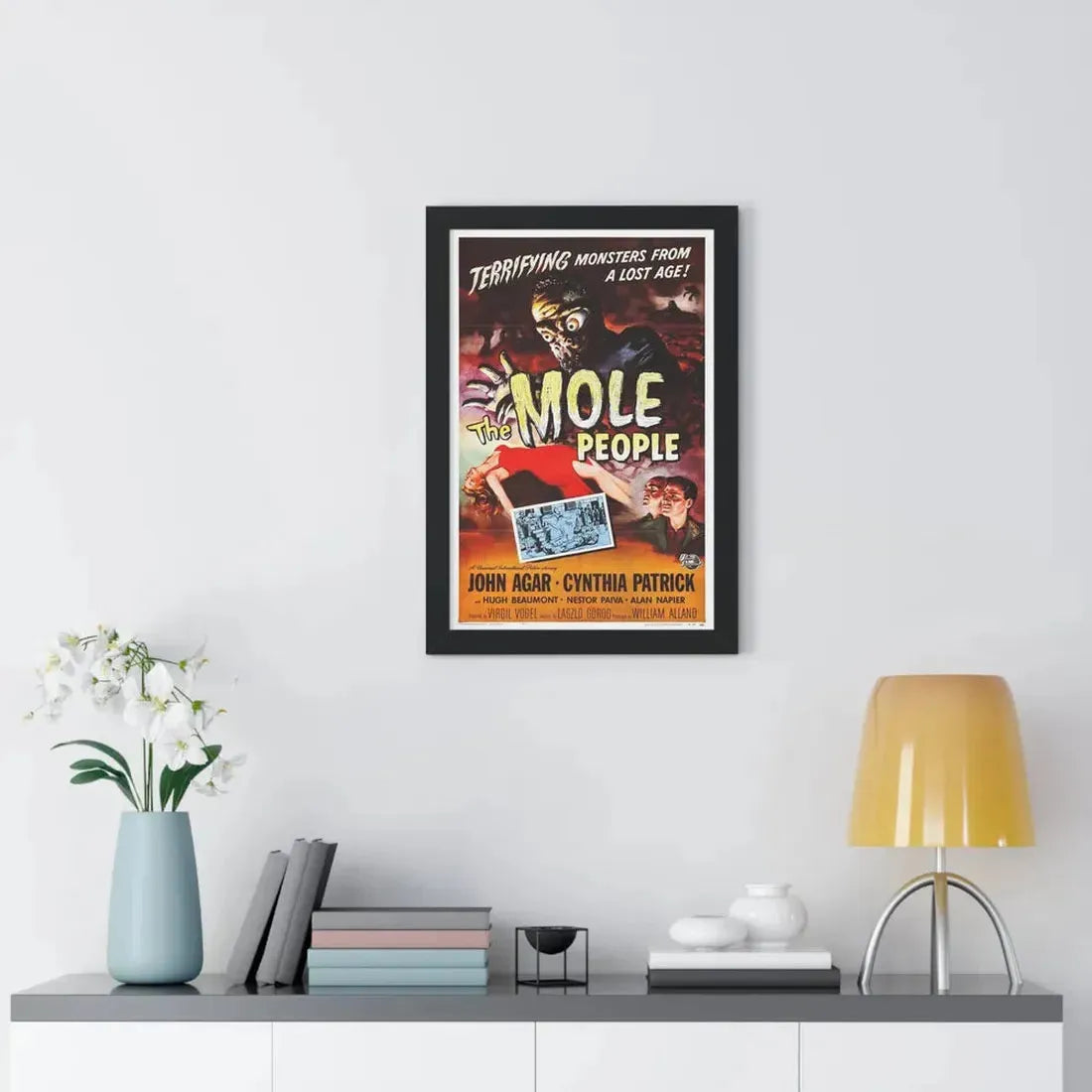 THE MOLE PEOPLE 1956 - Framed Movie Poster - The Sticker Space