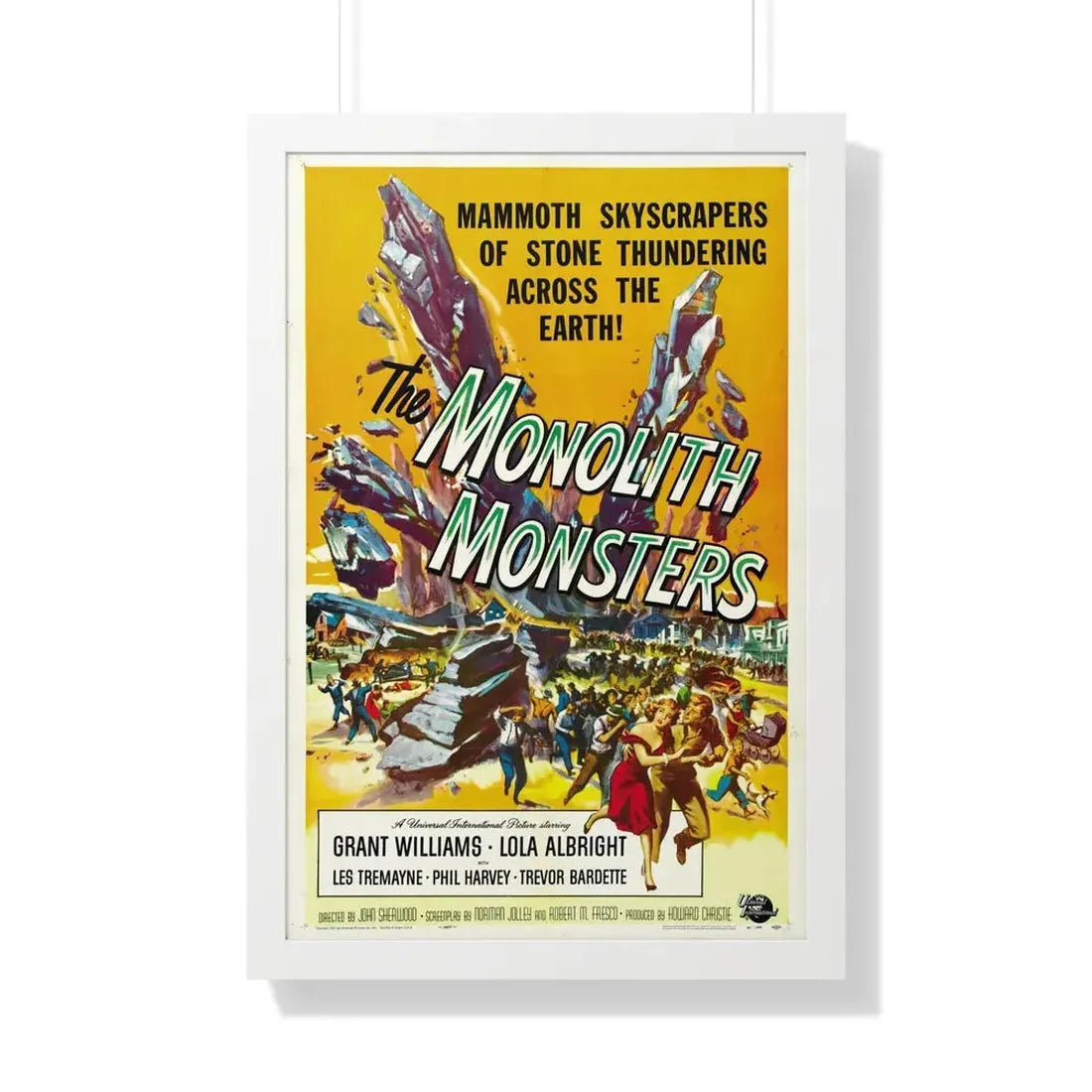 THE MONOLITH MONSTERS 1957 - Framed Movie Poster 20" x 30" White - The Sticker Space