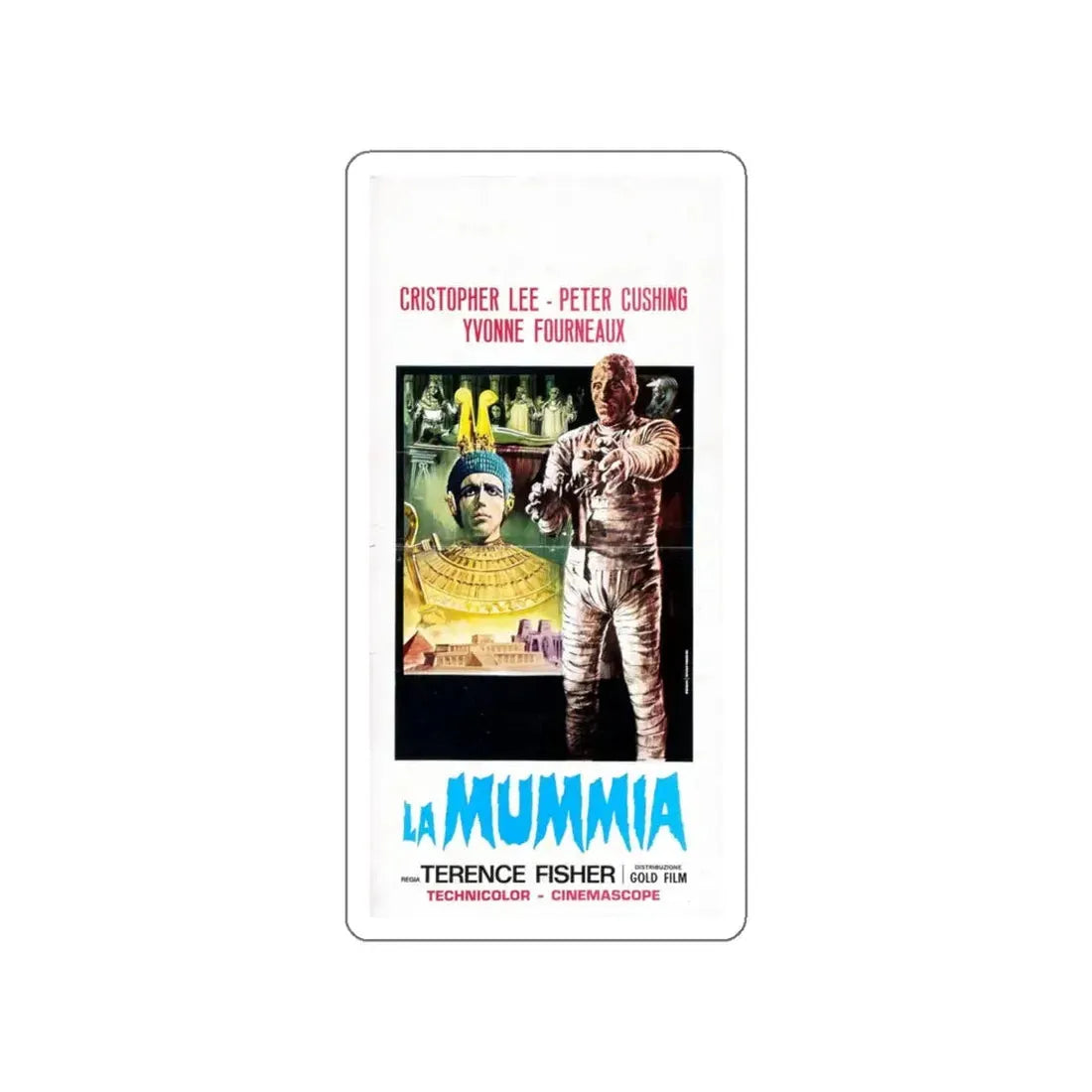 THE MUMMY (1959) 3 Movie Poster STICKER Vinyl Die-Cut Decal 5 Inch - The Sticker Space