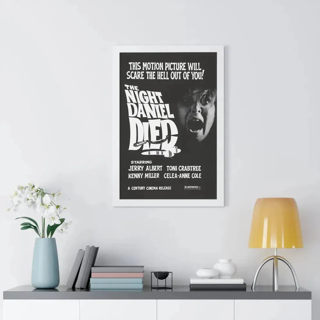 THE NIGHT DANIEL DIED (BLOOD STALKERS) 1976 - Framed Movie Poster - The Sticker Space