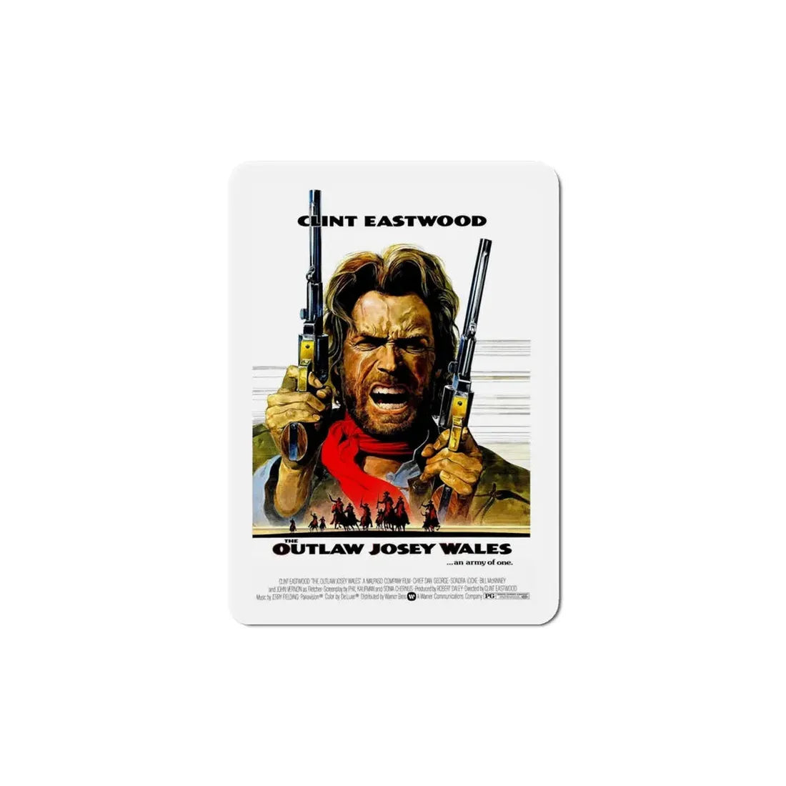 The Outlaw Josey Wales 1976 Movie Poster Refrigerator Magnet 6 Inch - The Sticker Space