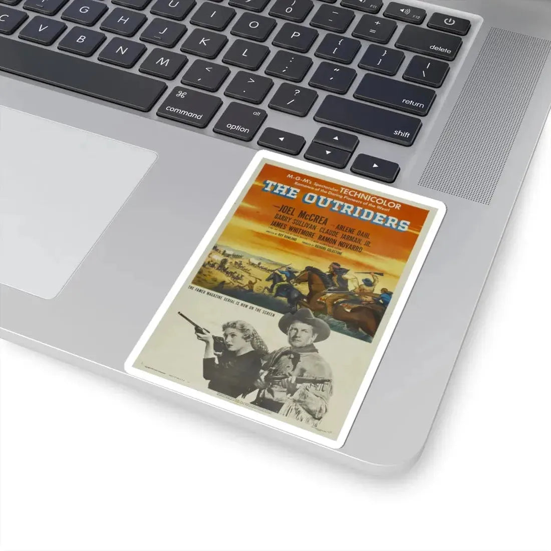 The Outriders 1950 Movie Poster - STICKER Vinyl Kiss-Cut Decal - The Sticker Space