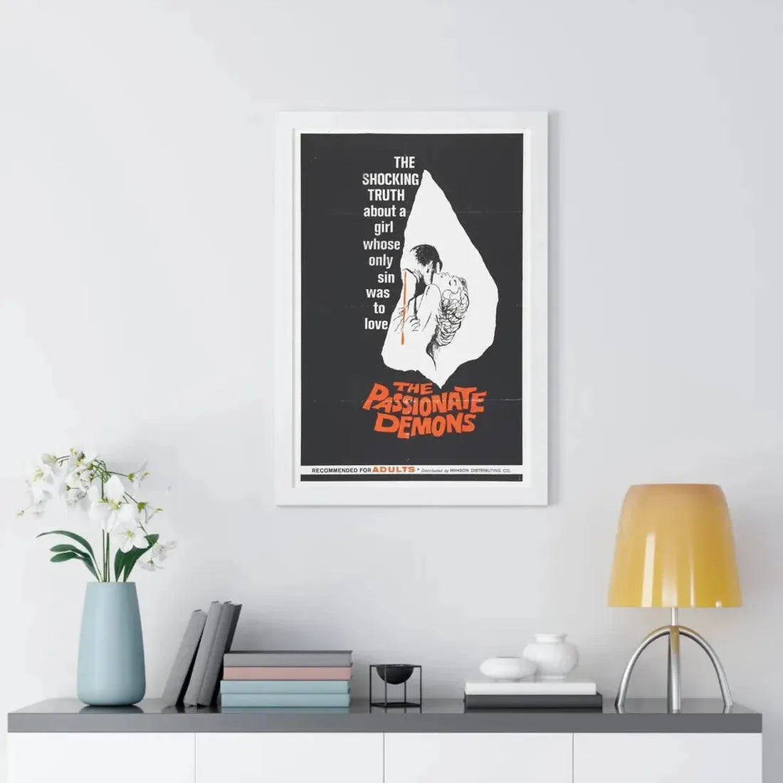 THE PASSIONATE DEMONS 1961 - Framed Movie Poster - The Sticker Space