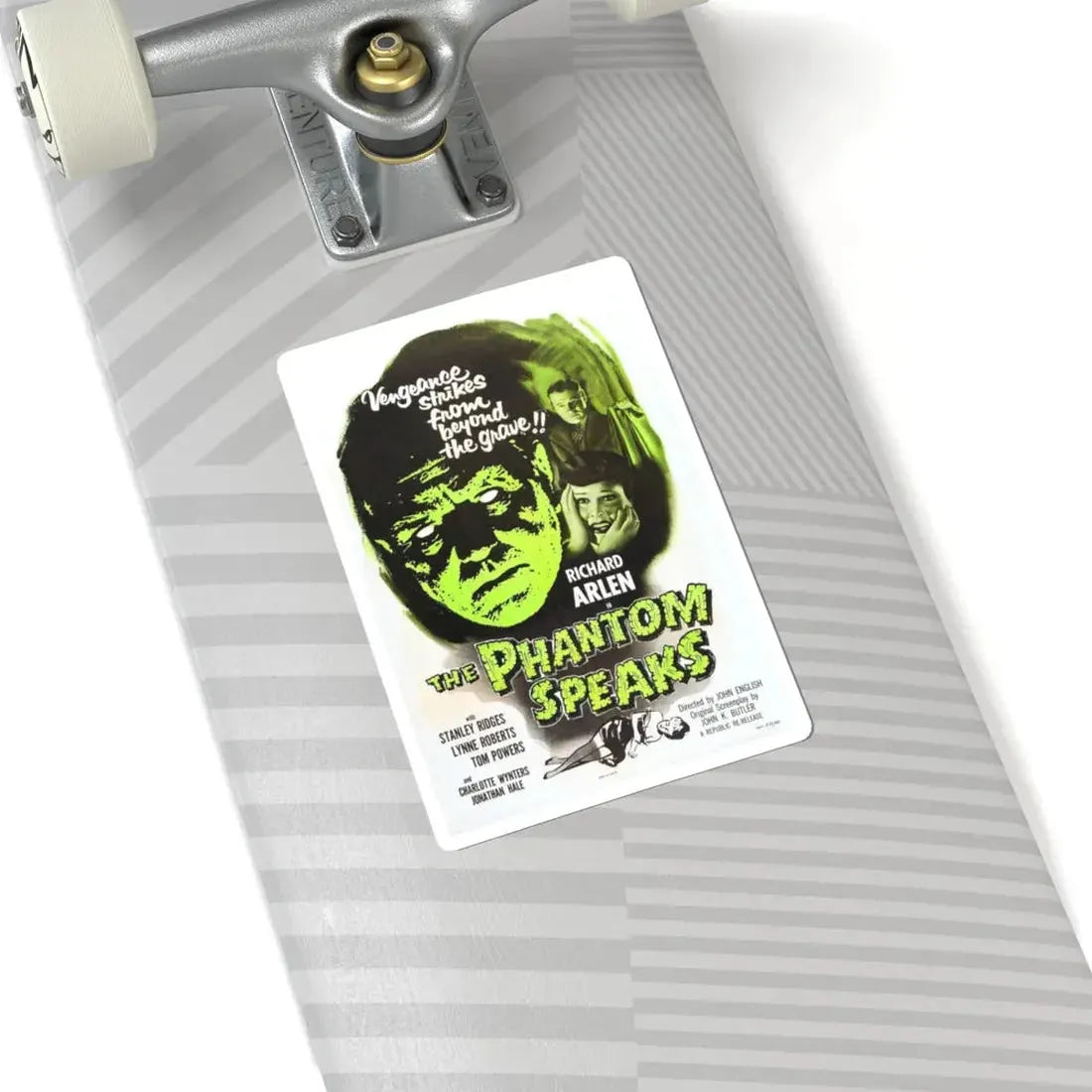 THE PHANTOM SPEAKS (2) 1945 Movie Poster - STICKER Vinyl Kiss-Cut Decal - The Sticker Space