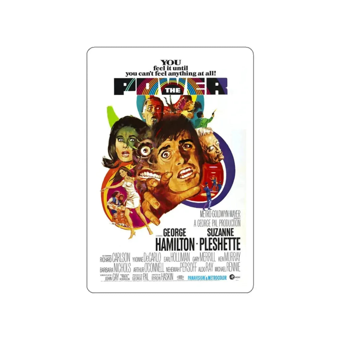 THE POWER 1968 Movie Poster STICKER Vinyl Die-Cut Decal 5 Inch - The Sticker Space