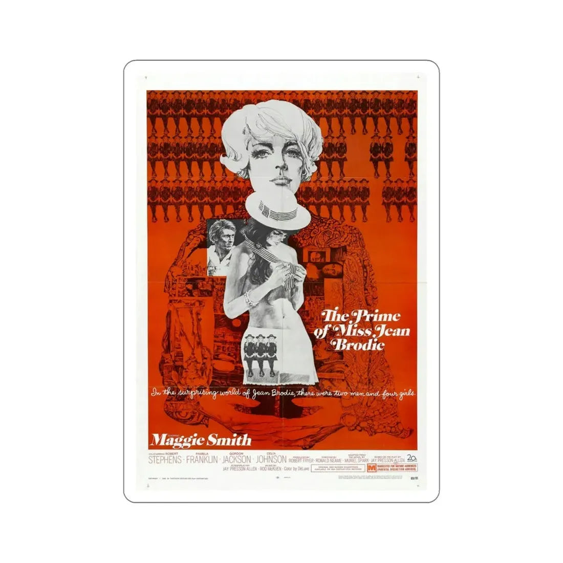 The Prime of Miss Jean Brodie 1969 Movie Poster STICKER Vinyl Die-Cut Decal 5 Inch - The Sticker Space