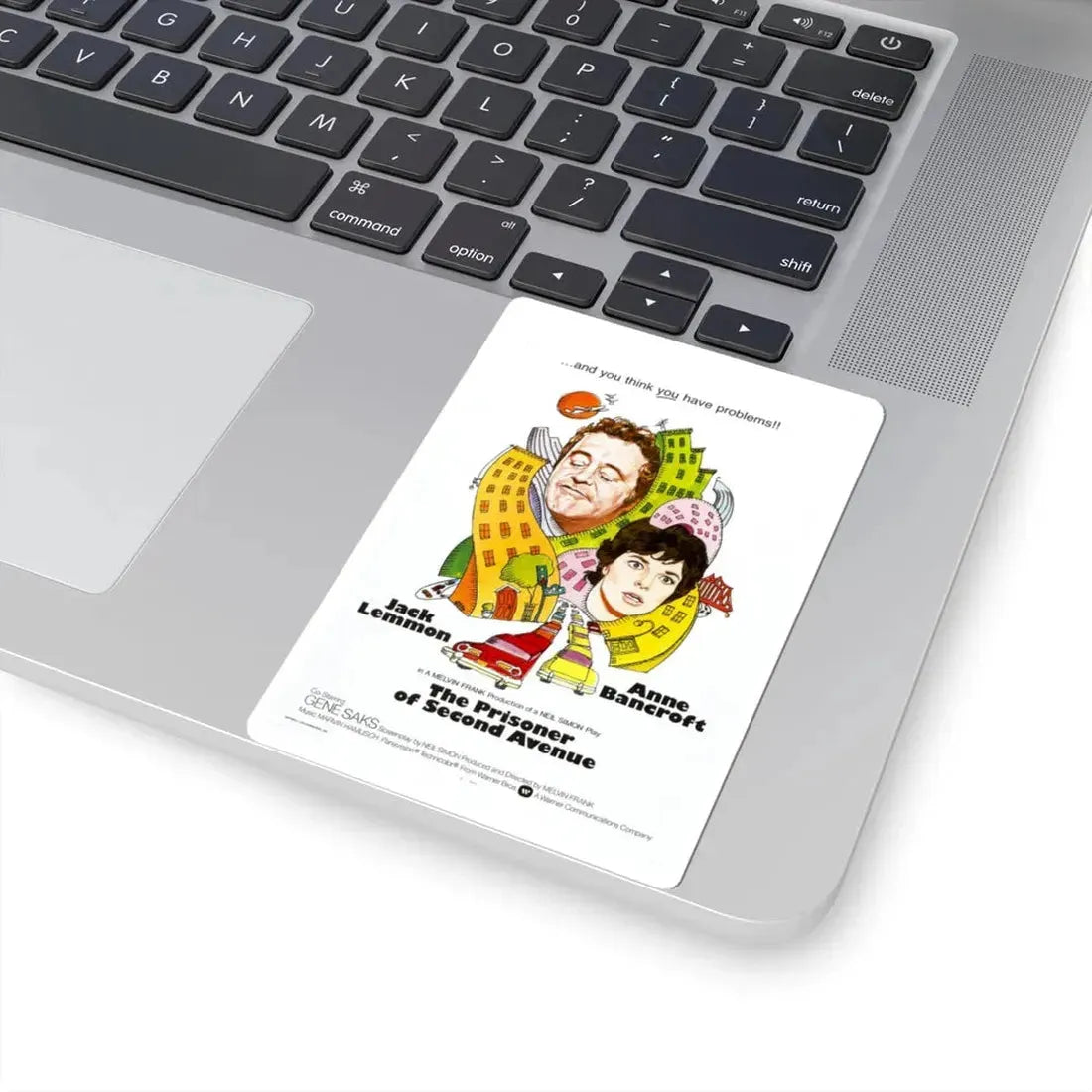 The Prisoner of Second Avenue 1975 Movie Poster - STICKER Vinyl Kiss-Cut Decal - The Sticker Space