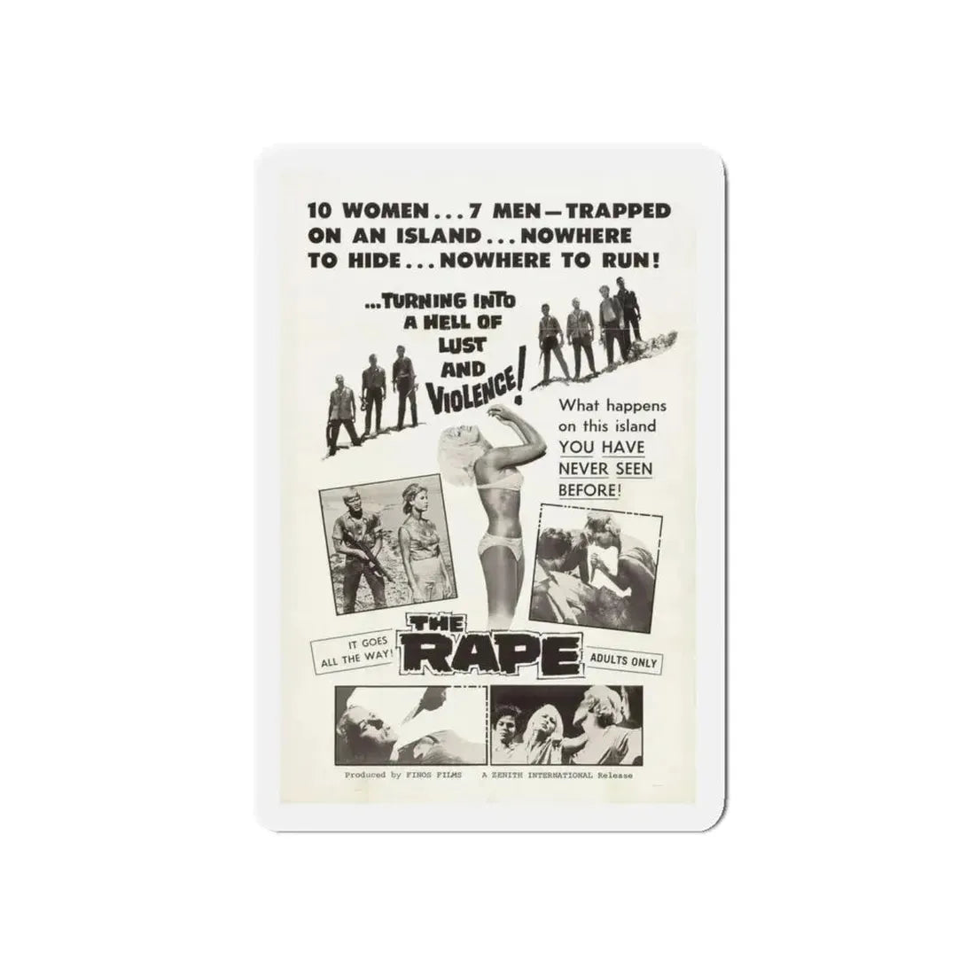 THE RAPE (AMOK) 1963 Movie Poster - Refrigerator Magnet 5 Inch - The Sticker Space