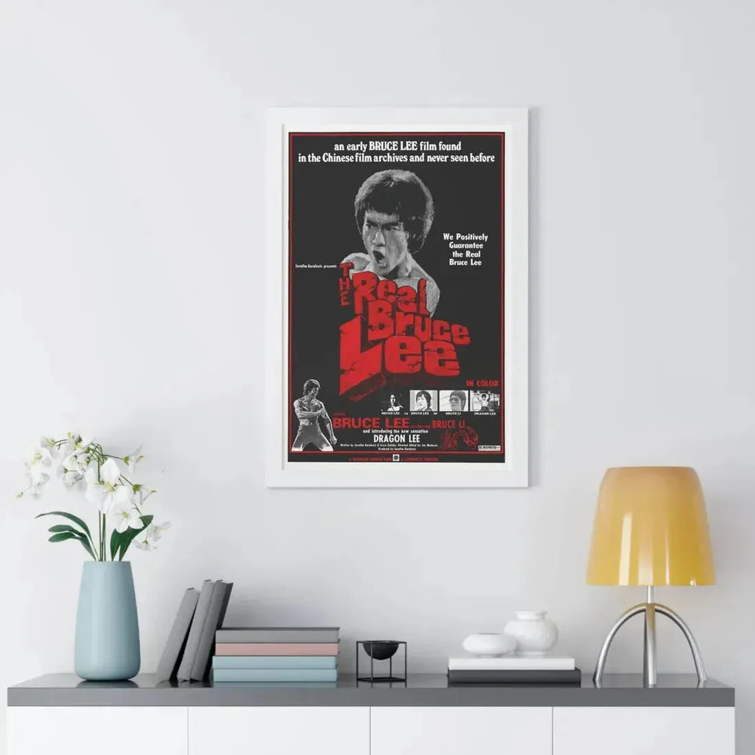 THE REAL BRUCE LEE 1977 - Framed Movie Poster - The Sticker Space
