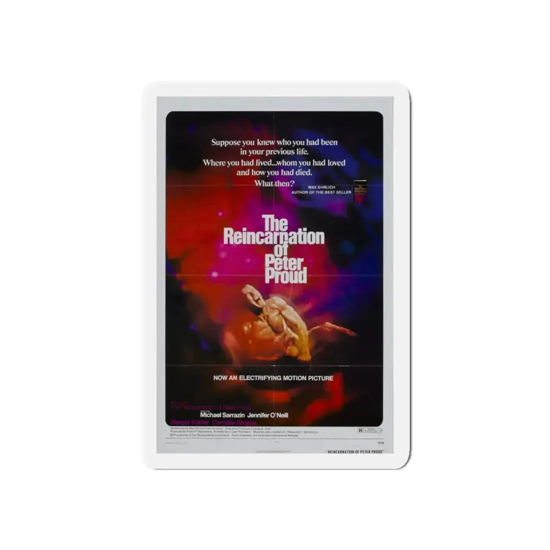 THE REINCARNATION OF PETER PROUD 1975 Movie Poster - Refrigerator Magnet 5 Inch - The Sticker Space