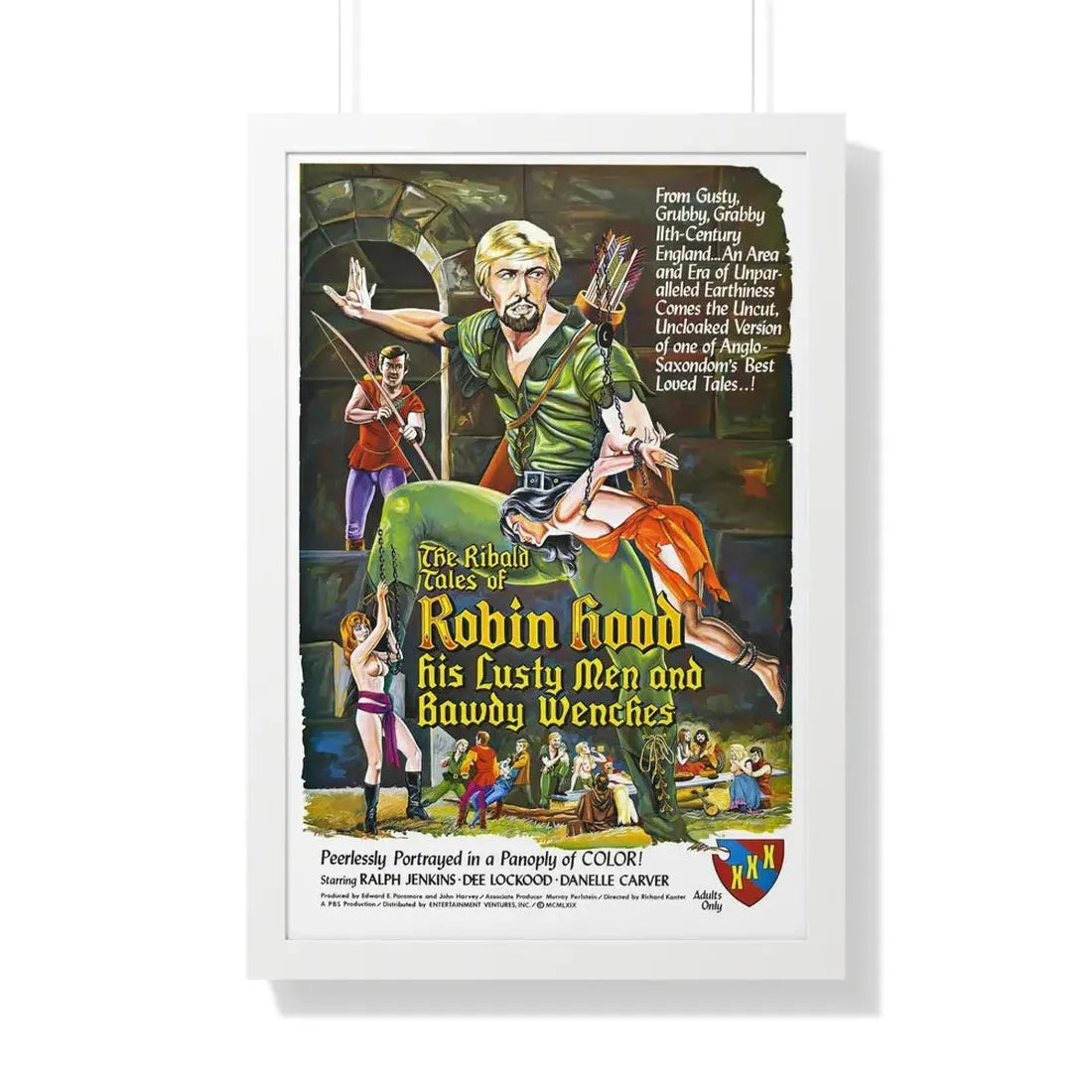 THE RIBALD TALES OF ROBIN HOOD (2) 1969 - Framed Movie Poster 20" x 30" White - The Sticker Space