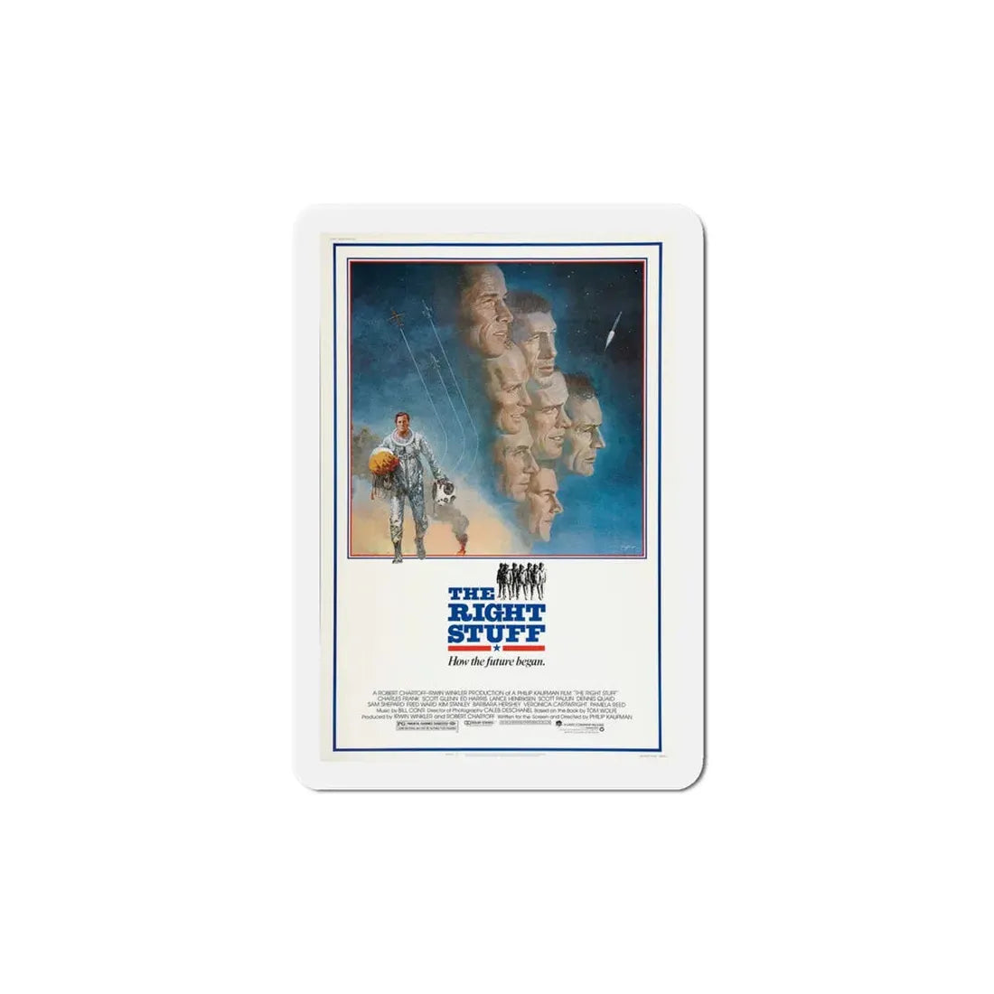 The Right Stuff 1983 Movie Poster Refrigerator Magnet 6 Inch - The Sticker Space