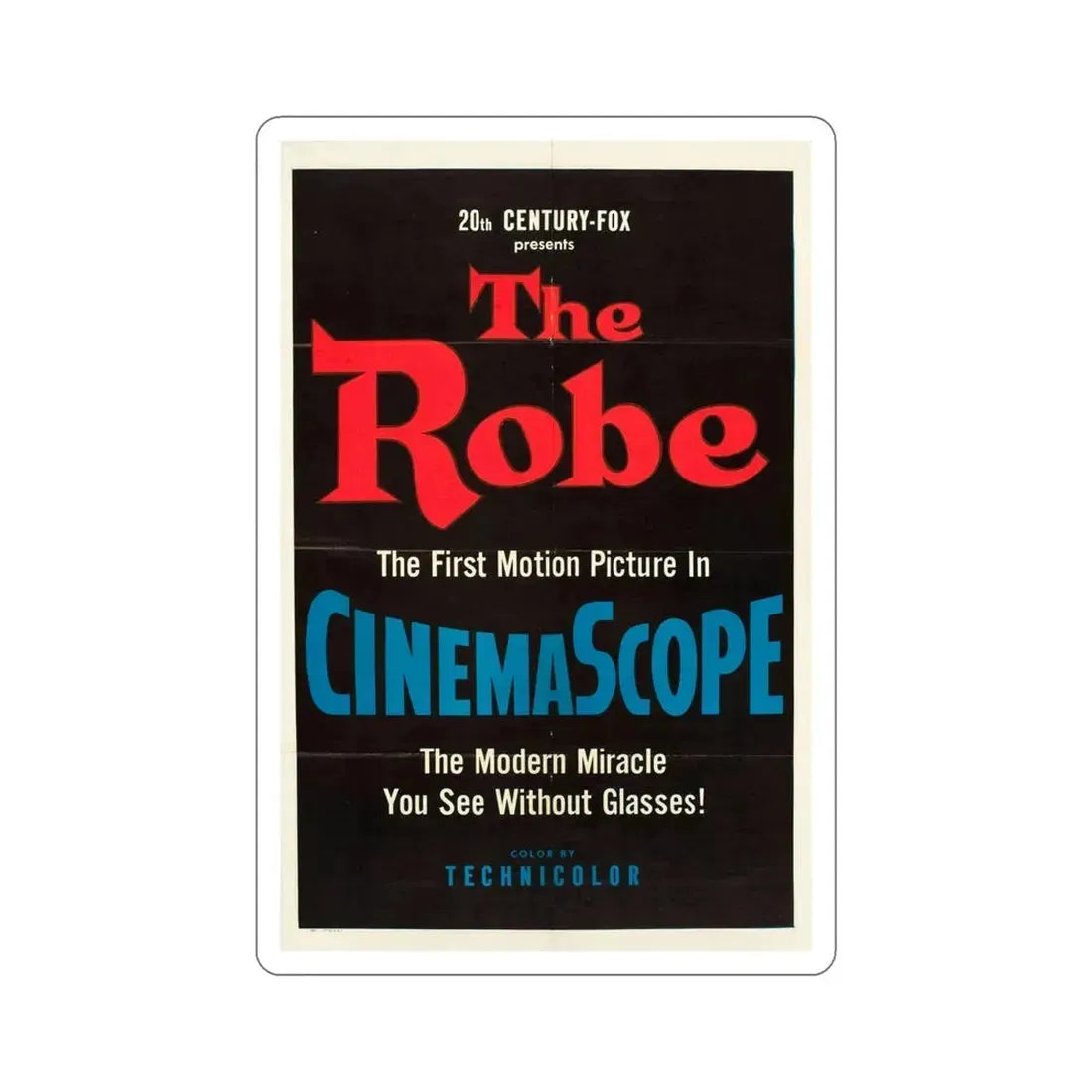 The Robe 1953 Movie Poster STICKER Vinyl Die-Cut Decal 5 Inch - The Sticker Space