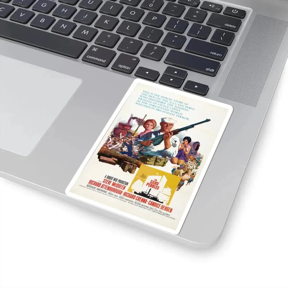 The Sand Pebbles 1966 Movie Poster - STICKER Vinyl Kiss-Cut Decal - The Sticker Space