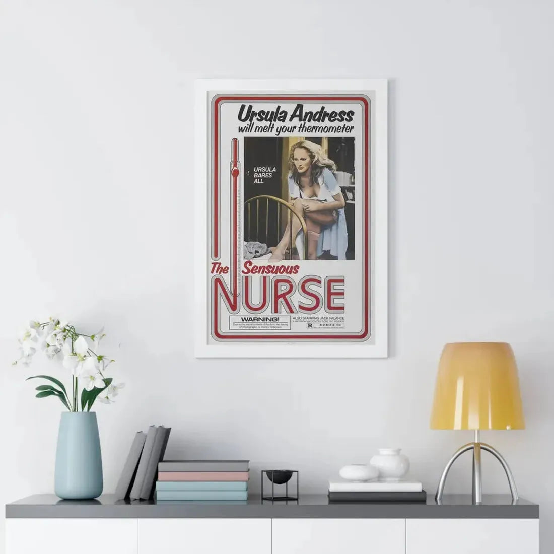THE SENSUOUS NURSE 1975 - Framed Movie Poster - The Sticker Space