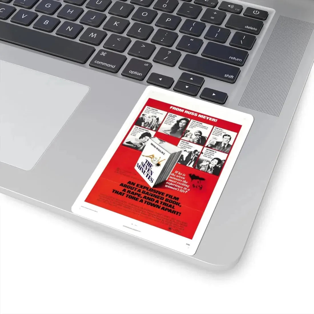 The Seven Minutes 1971 Movie Poster - STICKER Vinyl Kiss-Cut Decal - The Sticker Space