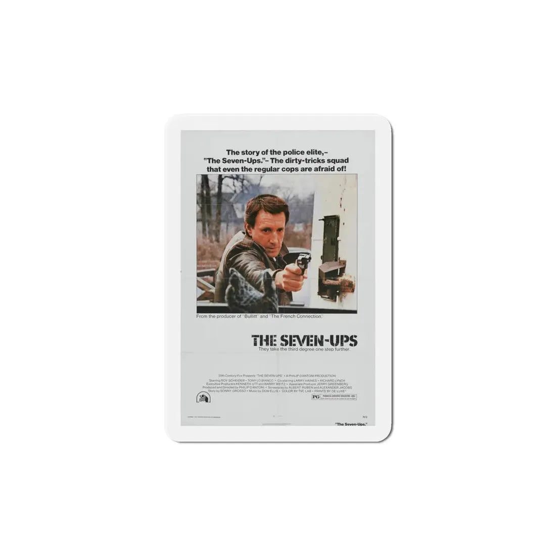 The Seven Ups 1973 Movie Poster Refrigerator Magnet 6 Inch - The Sticker Space