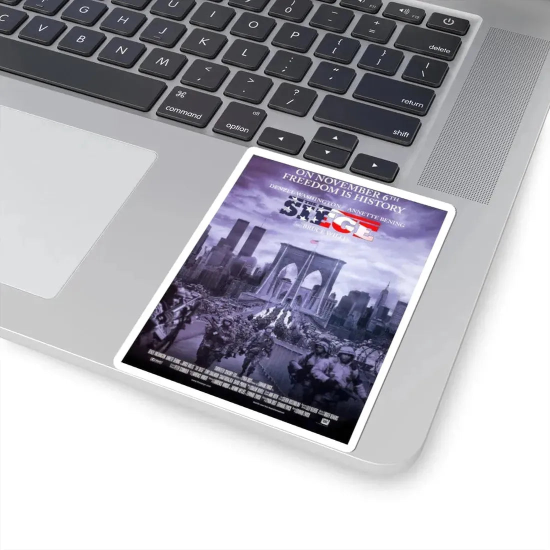 The Siege 1998 Movie Poster - STICKER Vinyl Kiss-Cut Decal - The Sticker Space