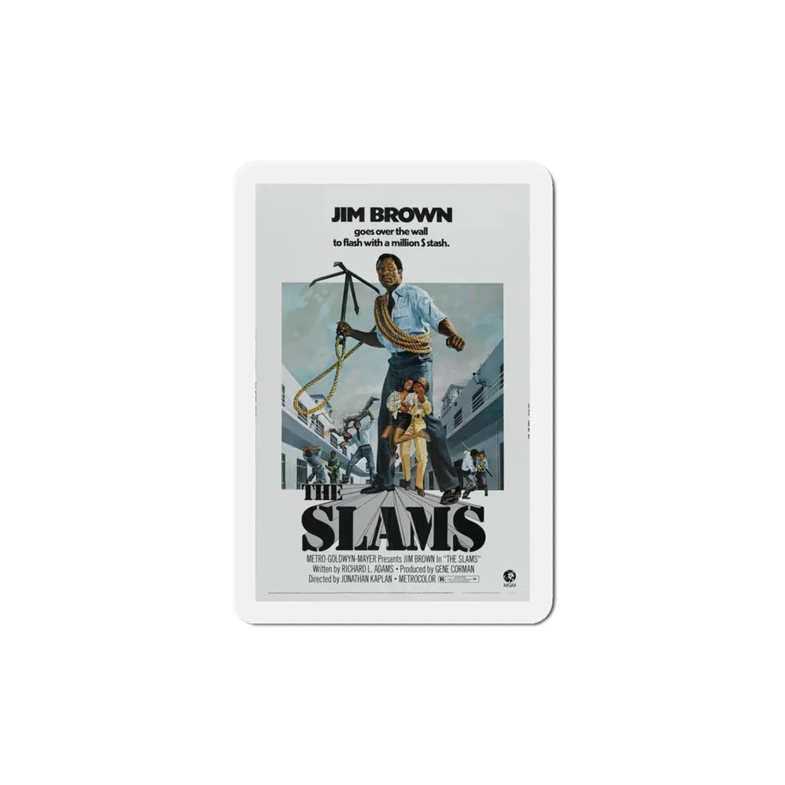 The Slams 1973 Movie Poster Refrigerator Magnet 6 Inch - The Sticker Space