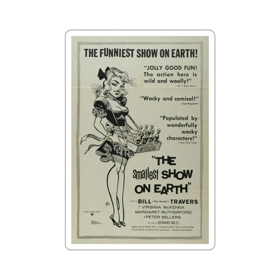 The Smallest Show on Earth 1957 Movie Poster STICKER Vinyl Die-Cut Decal 5 Inch - The Sticker Space
