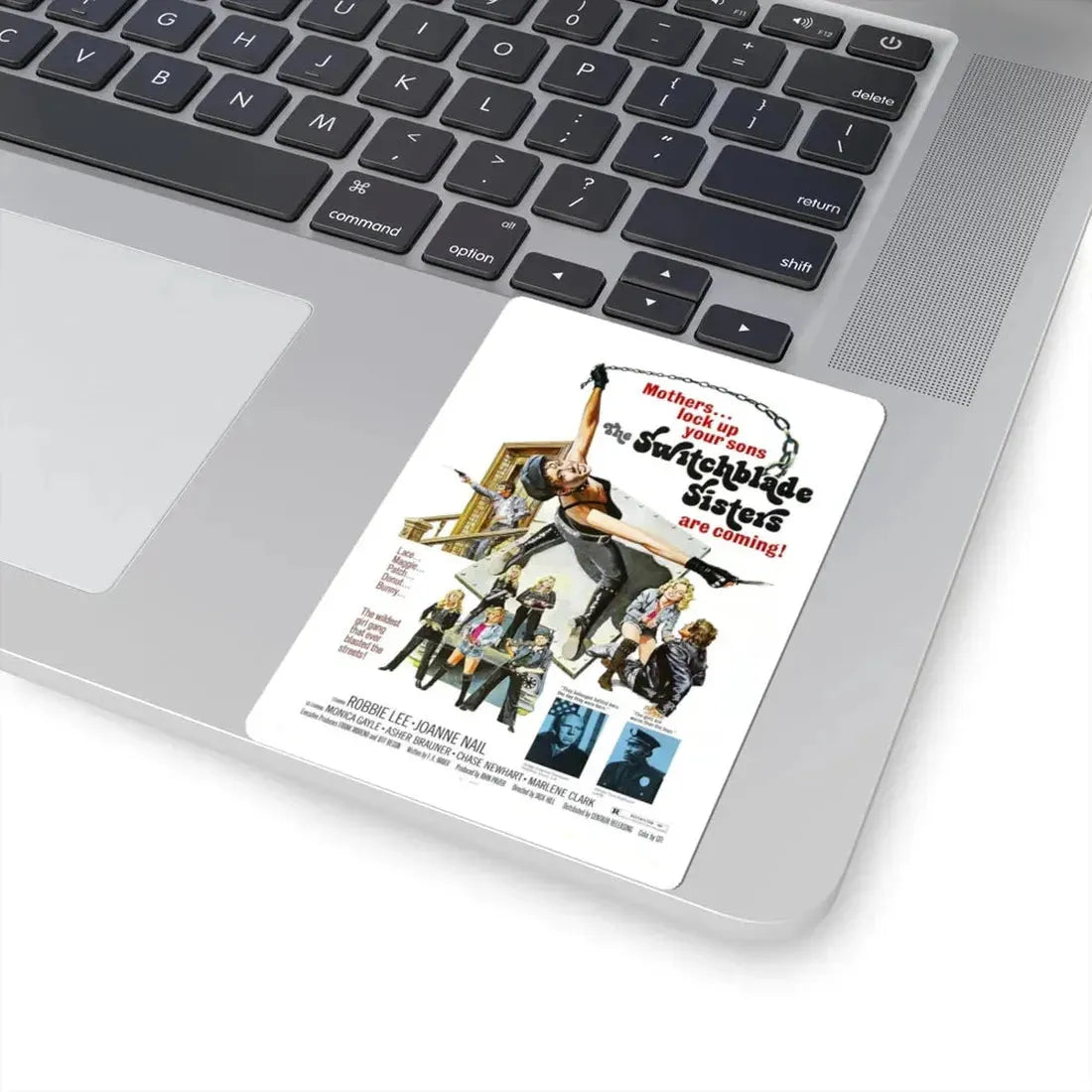 THE SWITCHBLADE SISTERS 1975 Movie Poster - STICKER Vinyl Kiss-Cut Decal - The Sticker Space