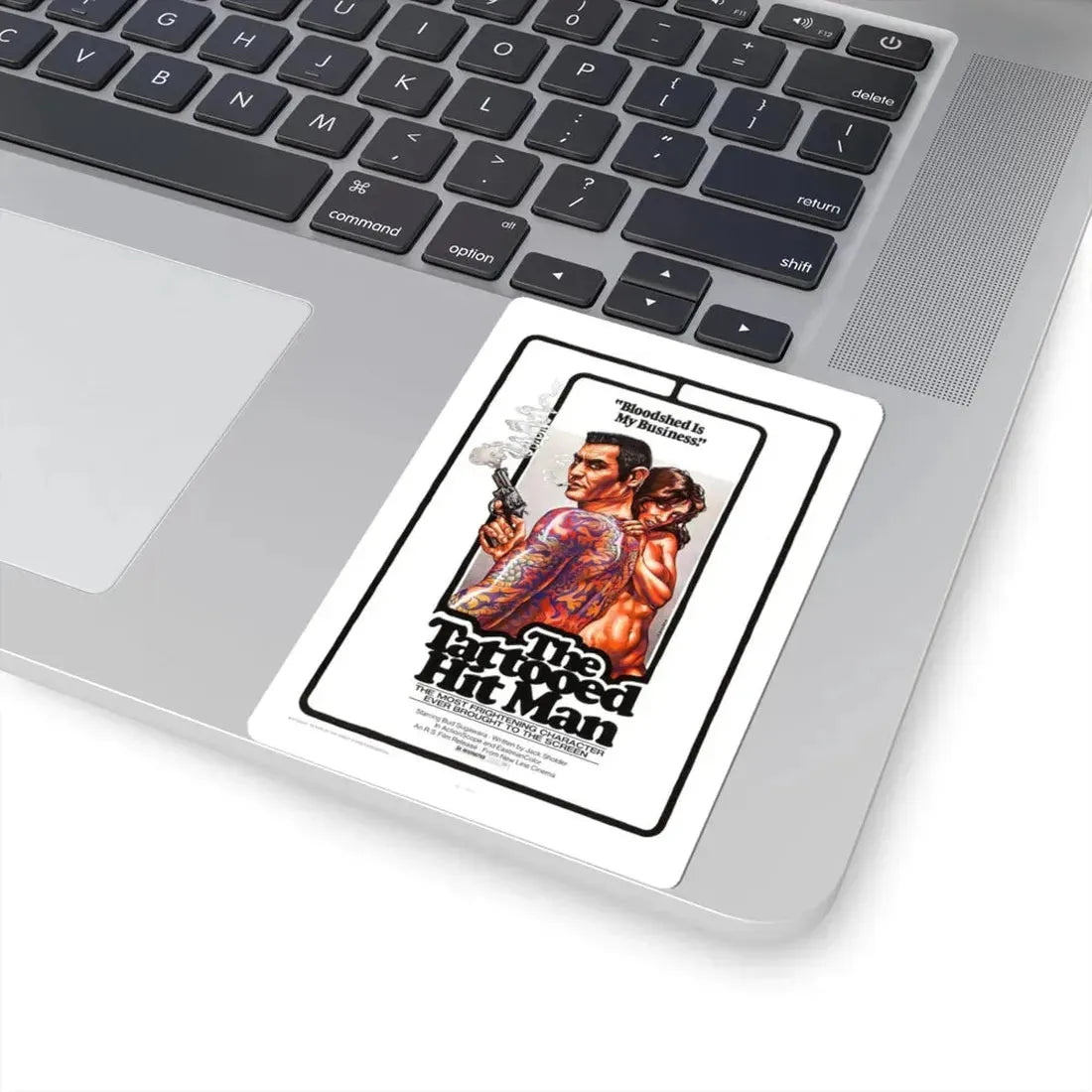 THE TATTOED HITMAN 1974 Movie Poster - STICKER Vinyl Kiss-Cut Decal - The Sticker Space