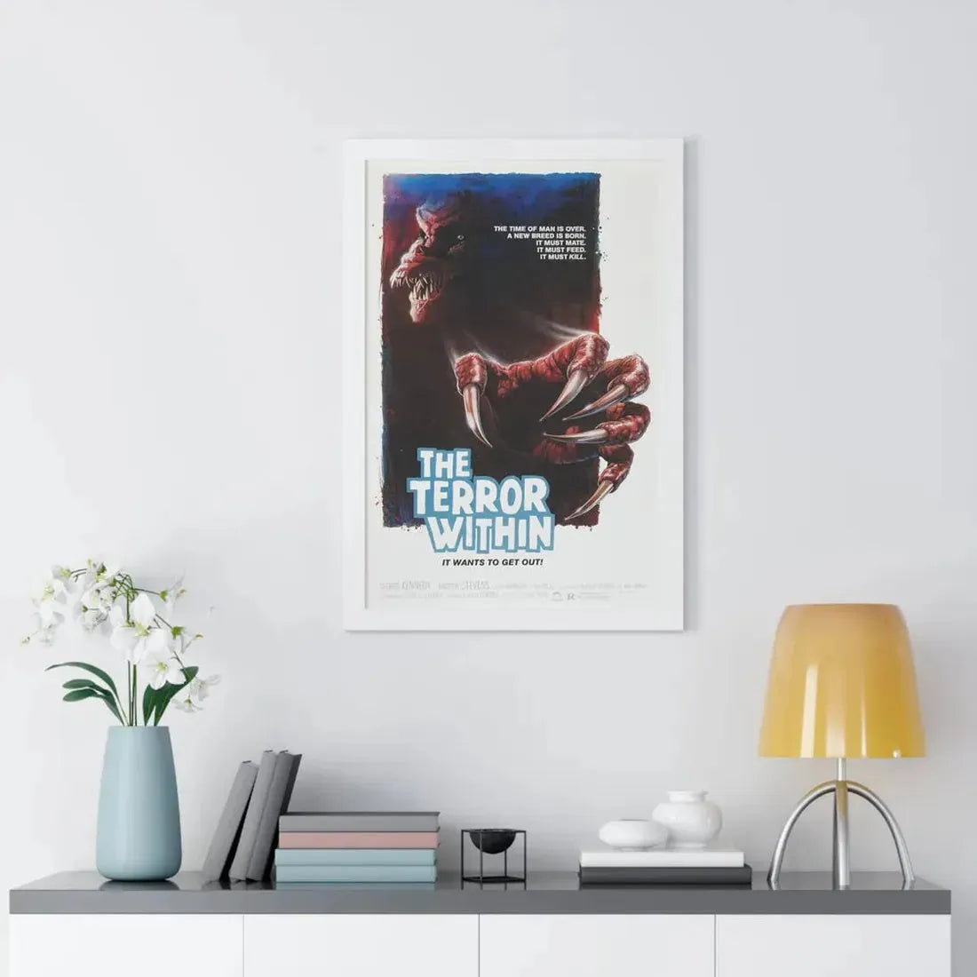 THE TERROR WITHIN 1989 - Framed Movie Poster - The Sticker Space