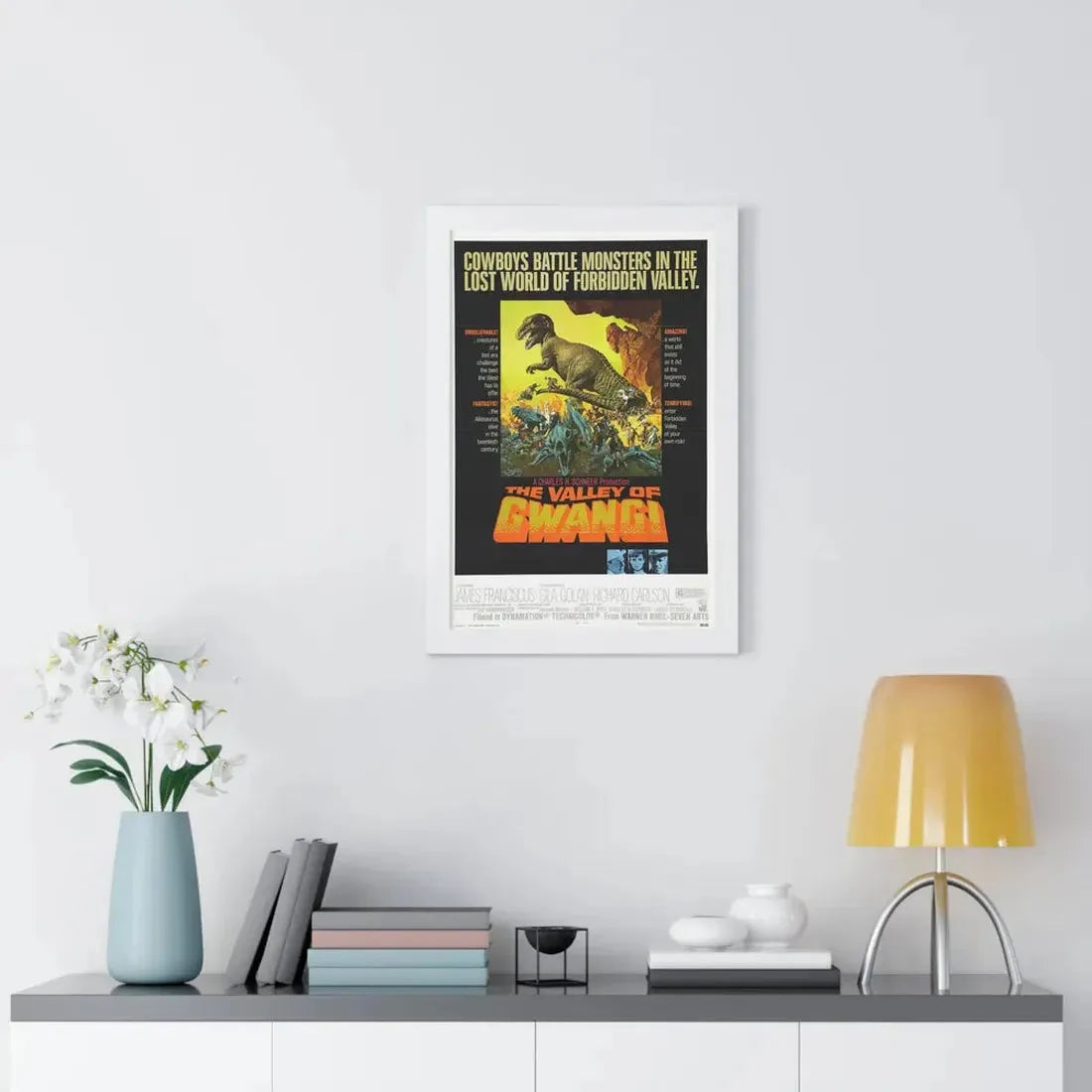 THE VALLEY OF GWANGI 1969 - Framed Movie Poster - The Sticker Space