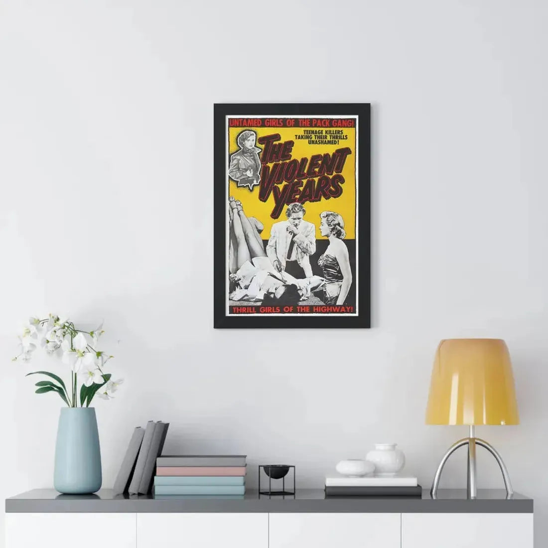 THE VIOLENT YEARS 1956 - Framed Movie Poster - The Sticker Space