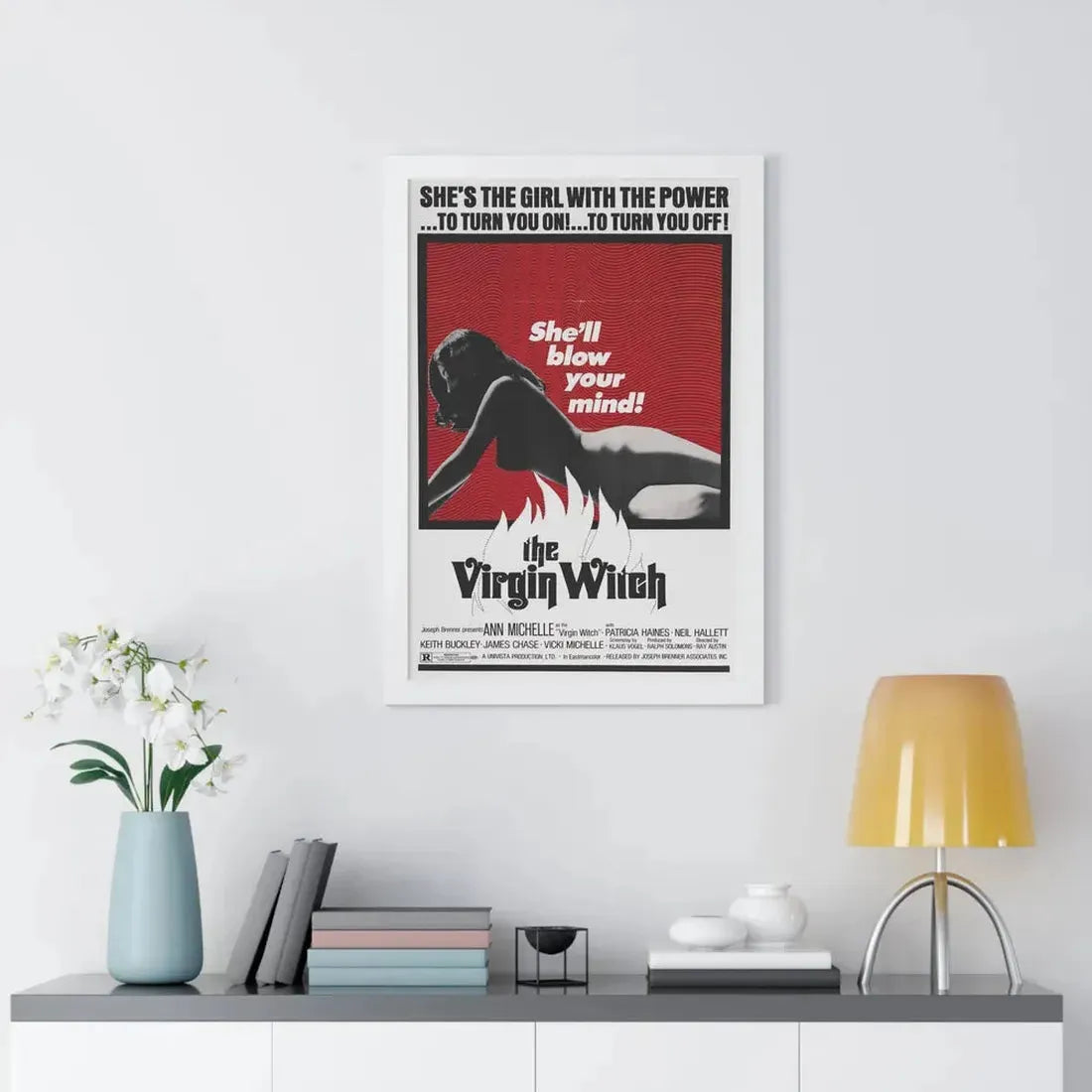 THE VIRGIN WITCH 1972 - Framed Movie Poster - The Sticker Space