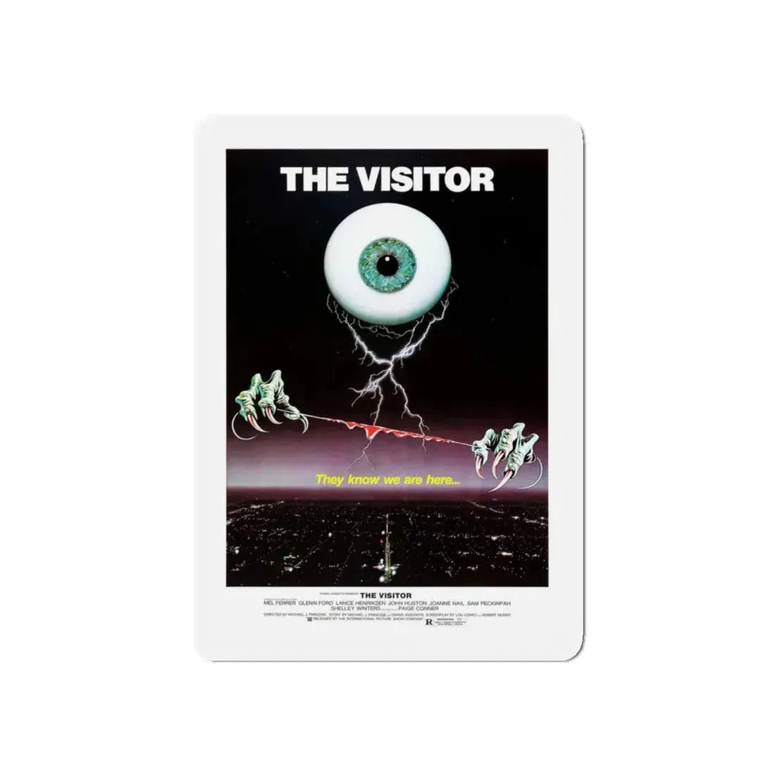 THE VISITOR 1979 Movie Poster - Refrigerator Magnet 5 Inch Die-Cut - The Sticker Space