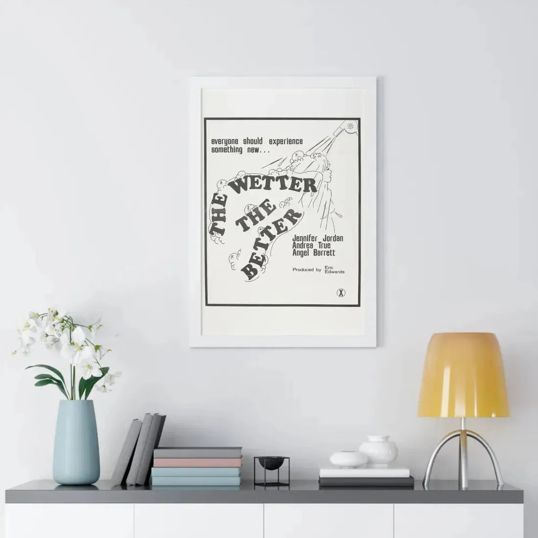 THE WETTER THE BETTER 1975 - Framed Movie Poster - The Sticker Space
