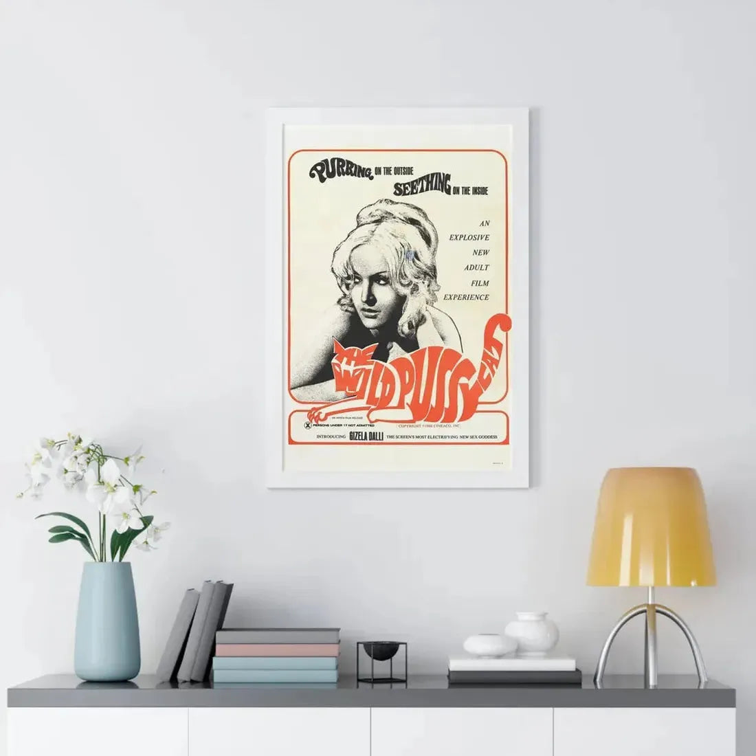 THE WILD PUSSYCAT 1969 - Framed Movie Poster - The Sticker Space