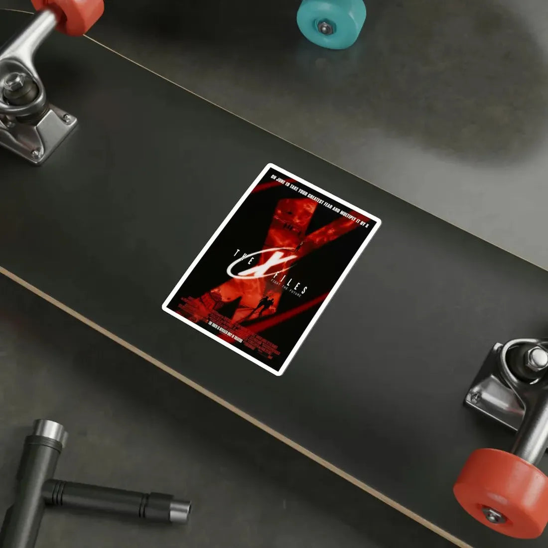 The X Files 1998 Movie Poster STICKER Vinyl Die-Cut Decal - The Sticker Space