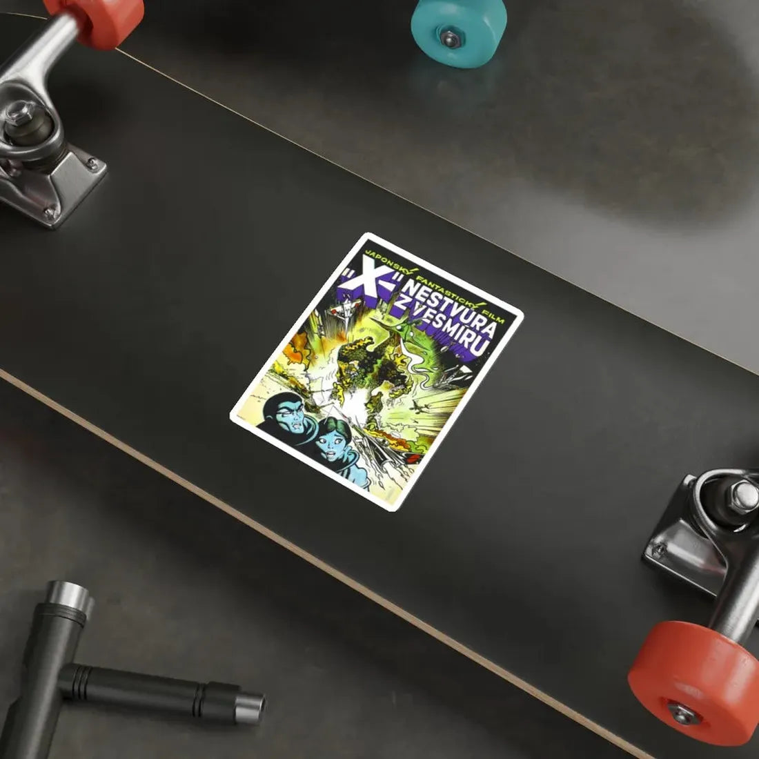 THE X FROM OUTER SPACE 1967 Movie Poster STICKER Vinyl Die-Cut Decal - The Sticker Space